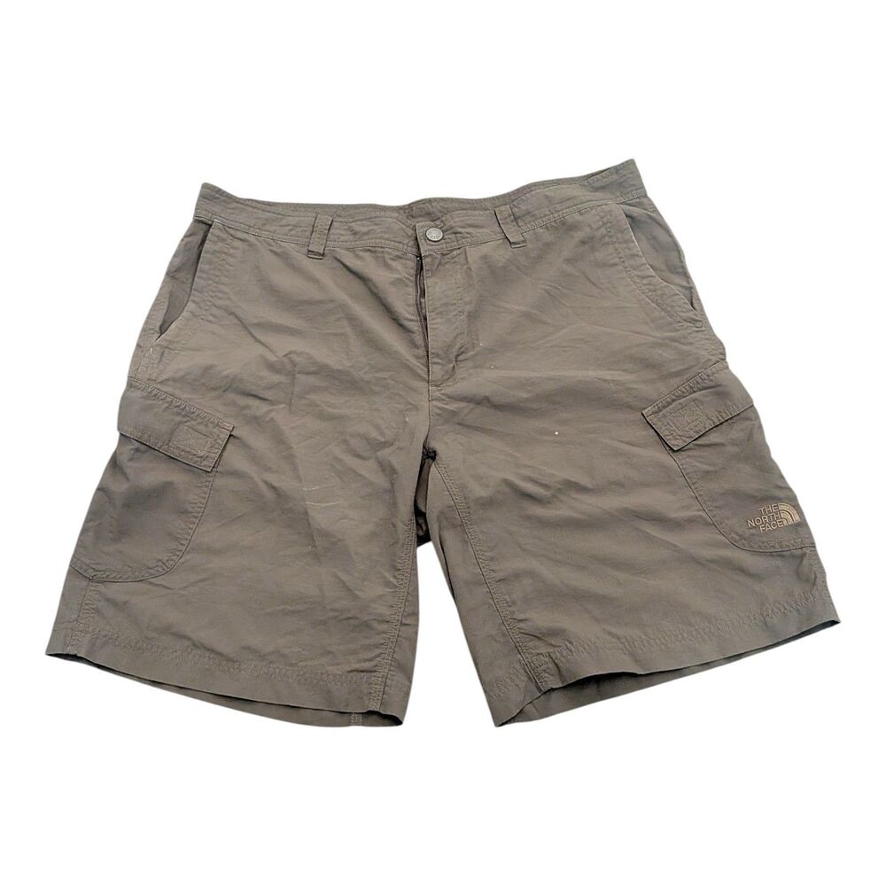 The North Face Mens 38 Green Cargo Trail Shorts Hiking